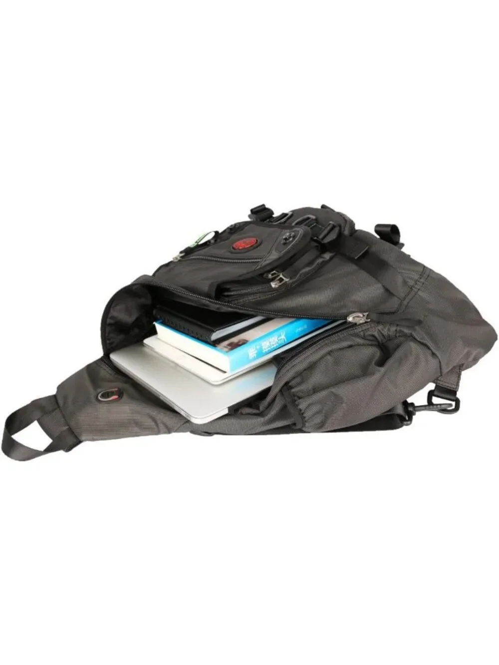 Large Sling Bag for Laptops - Stylish Crossbody Messenger Backpack for Travel